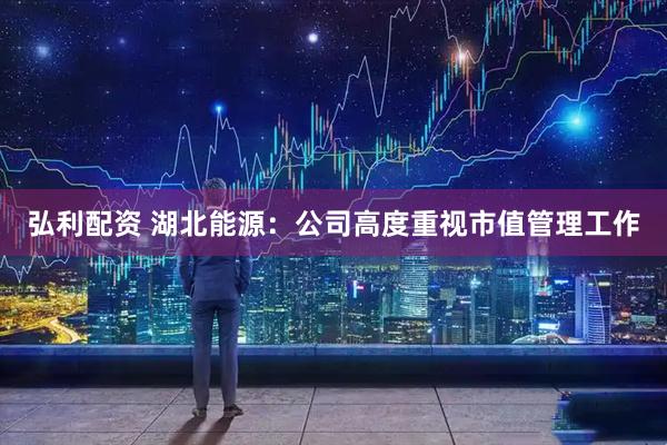 弘利配资 湖北能源：公司高度重视市值管理工作